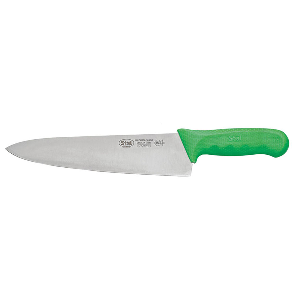 Winco 10" Stal Green Cook's Knife