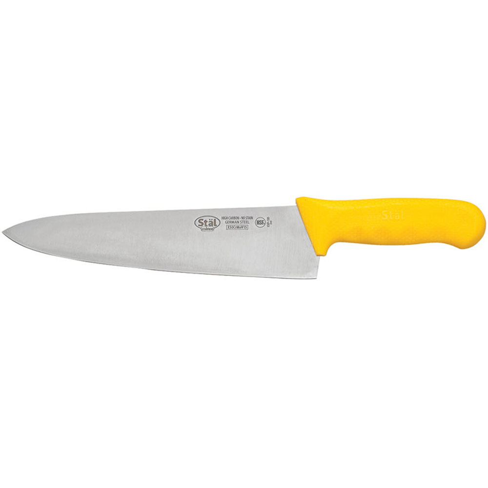 Winco 10" Yellow Stal Cook's Knife