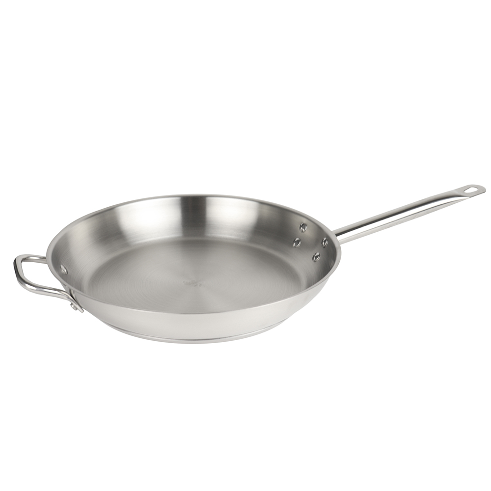 Winco 14" Stainless Steel Fry Pan 