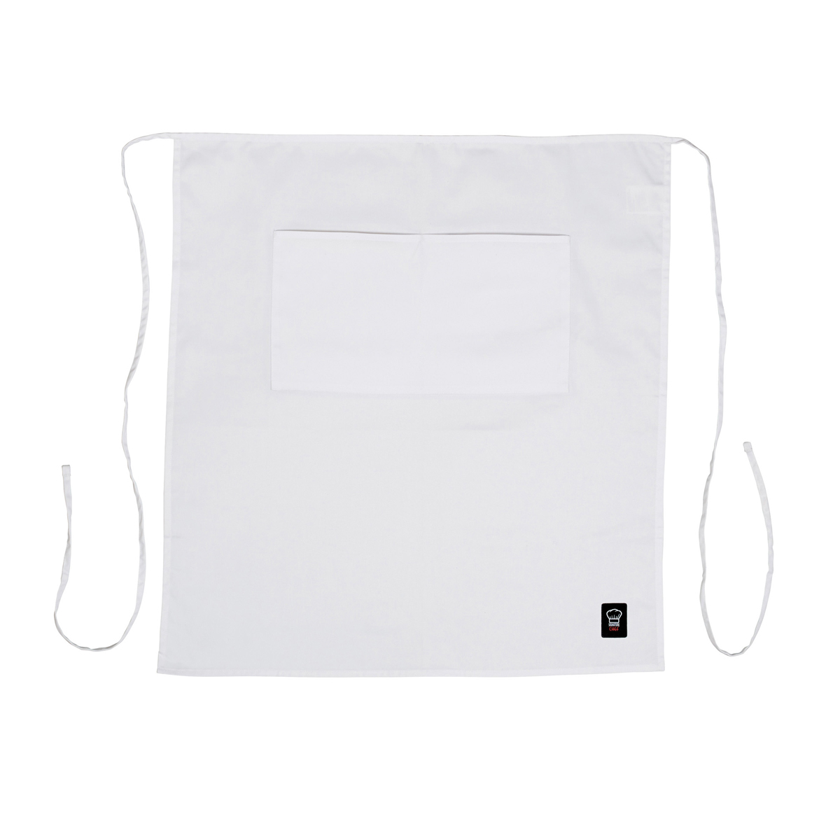 Winco Waist Bistro Apron, 32"L x 28"W  - White