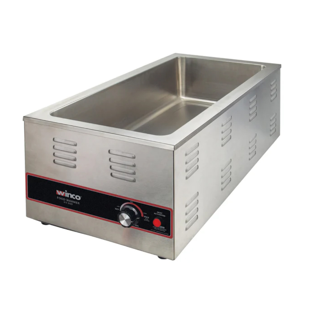Winco 4/3 Electric Food Warmer, 1500W, Condition in Product Description