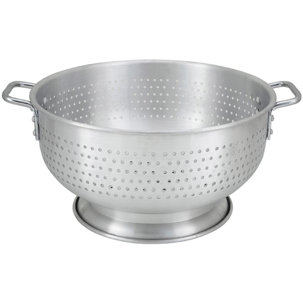 Winco Aluminum Colander - 8 Quart