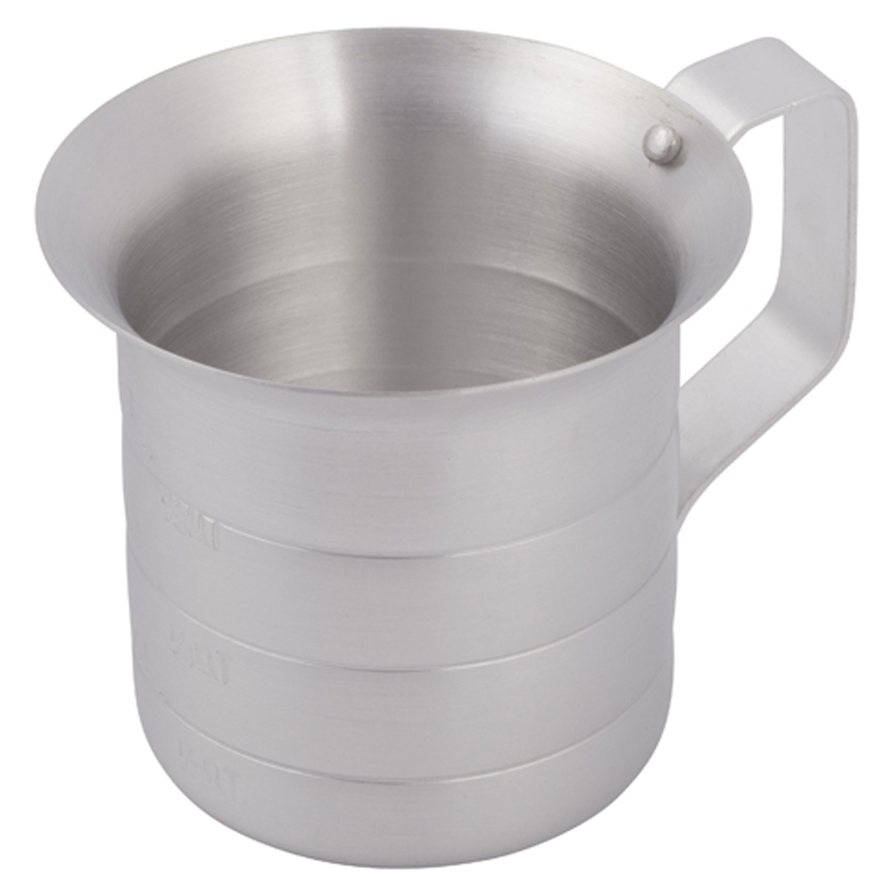Winco Aluminum Measurement Cups - 1/2 Quart