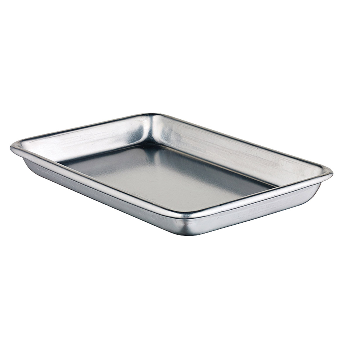 Winco Roasting Sheet Pan/Serving Tray 1/8 Size Aluminum, 9-1/2" x 6-1/2" - 16 Gauge 