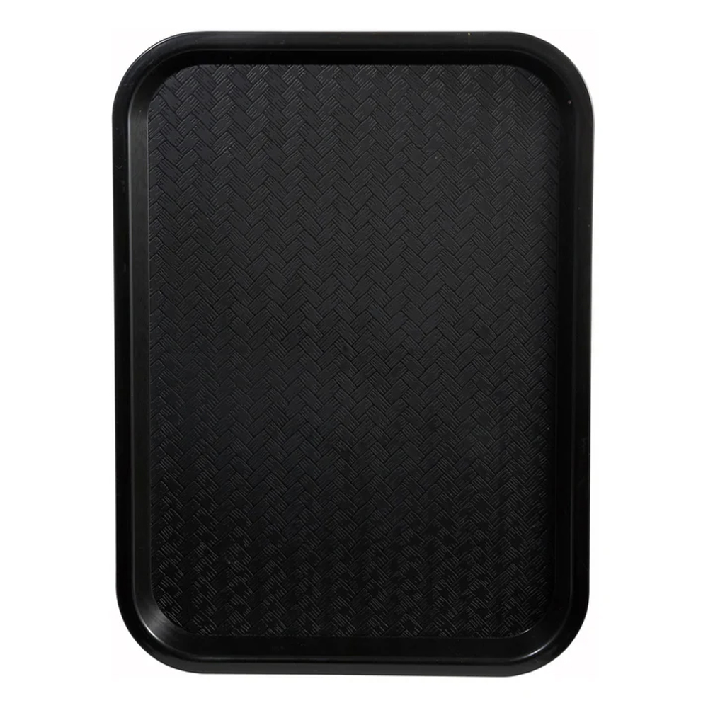 Winco Black High Quality Plastic Cafeteria Tray, 14" x 18"