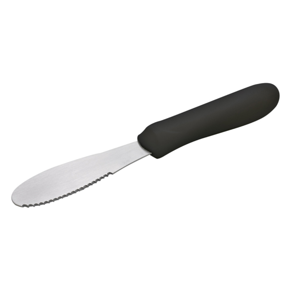 Winco Black Sandwich Spreader, 3-5/8" x 1-1/4" Blade