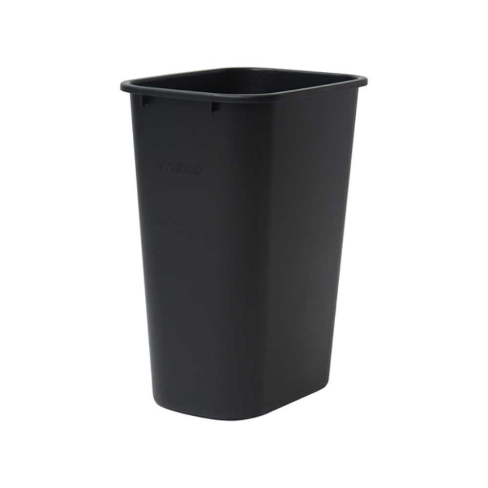 Winco Black Waste Basket, 41 Quart