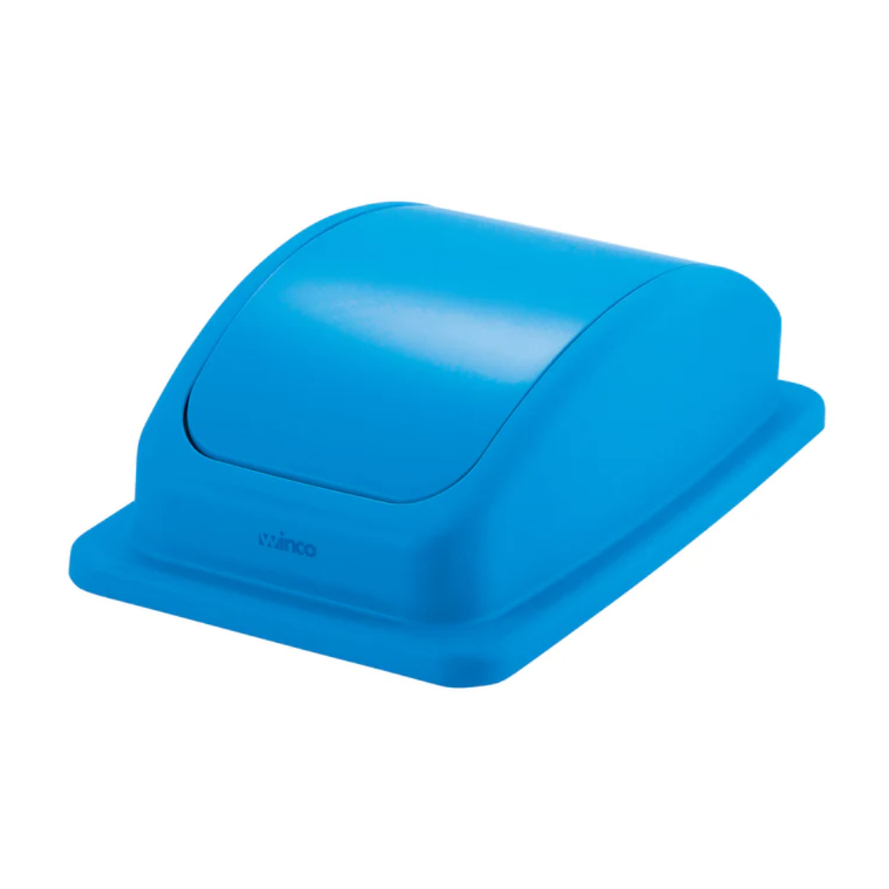 Winco Blue Polypropylene Lid for PTC-23L Trash Can