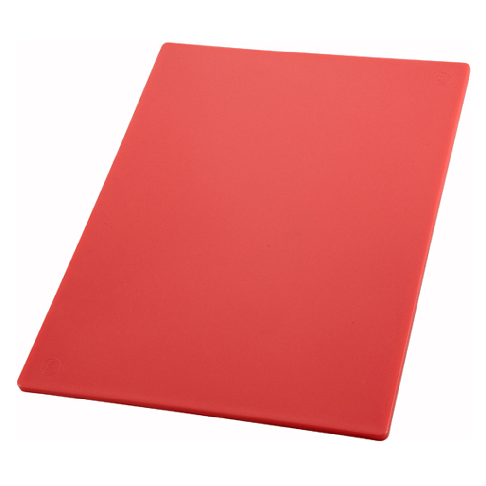 Winco CBRD-1520 Cutting Board 15" x 20" x 1/2" Thick, Red