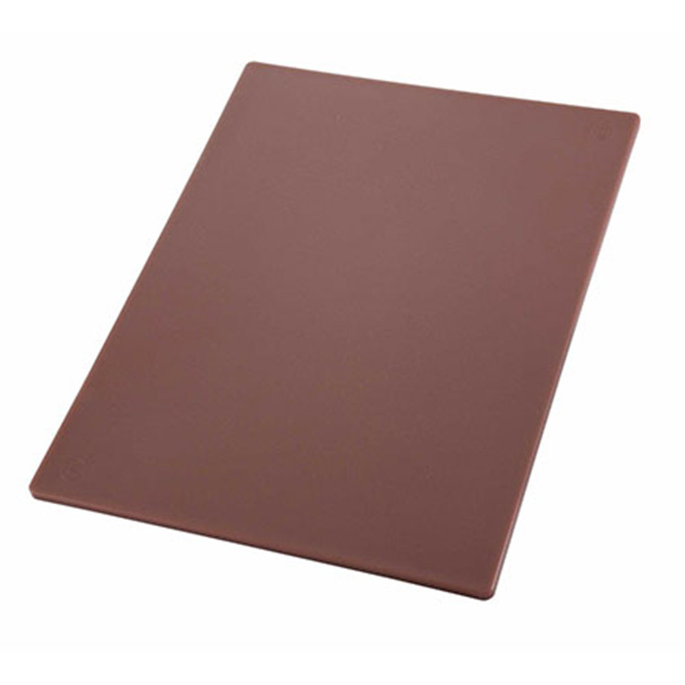 Winco Cutting Board 12" x 18" x 1/2" Thick - Brown