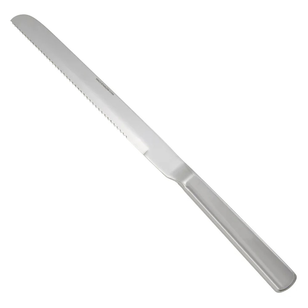 Winco Deluxe Hollow-Handle Wavy-Edge Blade Slicer/Wedding Cake Knife - 9"