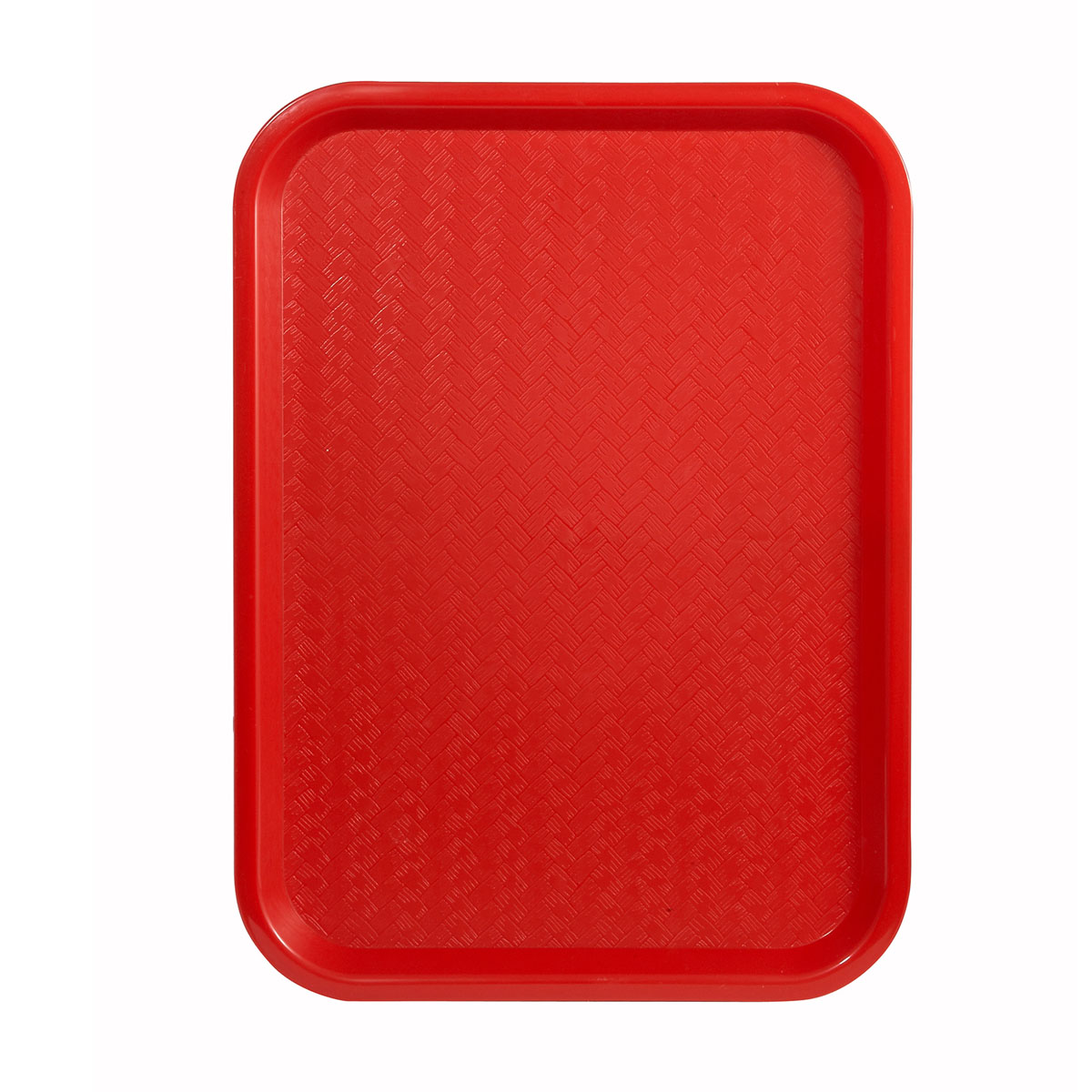 Winco FFT-1216R Plastic Fast Food Tray 12" x 16" - Red