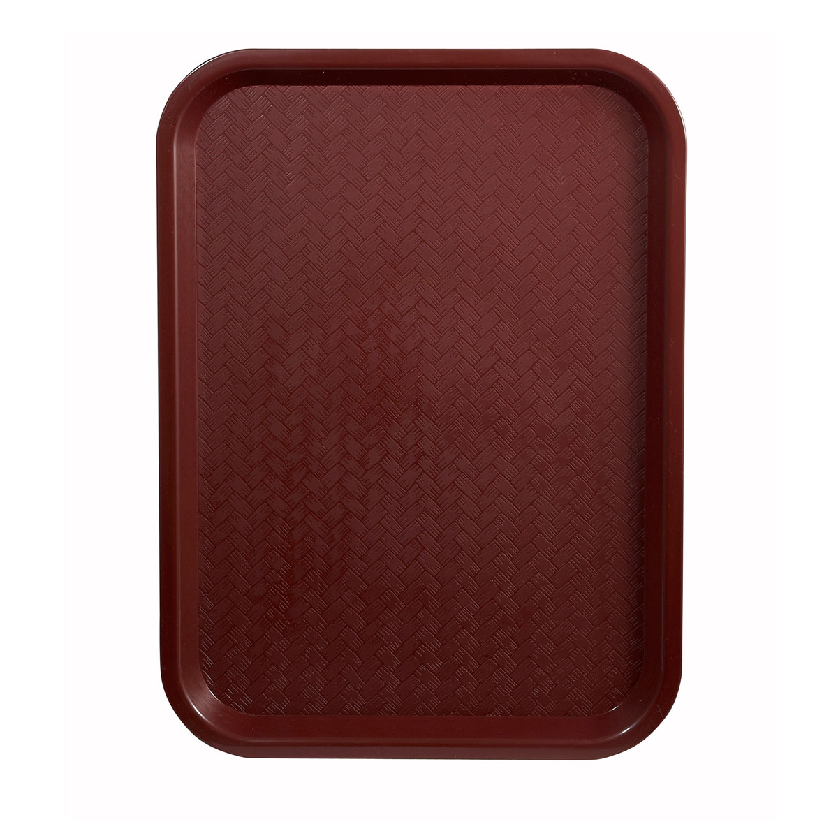 Winco FFT-1216U Plastic Fast Food Tray 12" x 16"; BPA Free, NSF - Burgundy