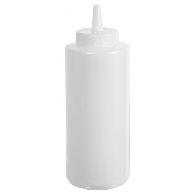 Winco Food Service Plastic Squeeze Bottle, Clear - 12 oz