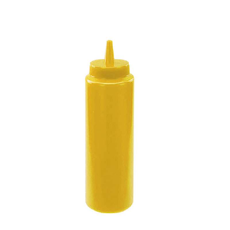 Winco Food Service Plastic Squeeze Bottle, Yellow, 8 oz