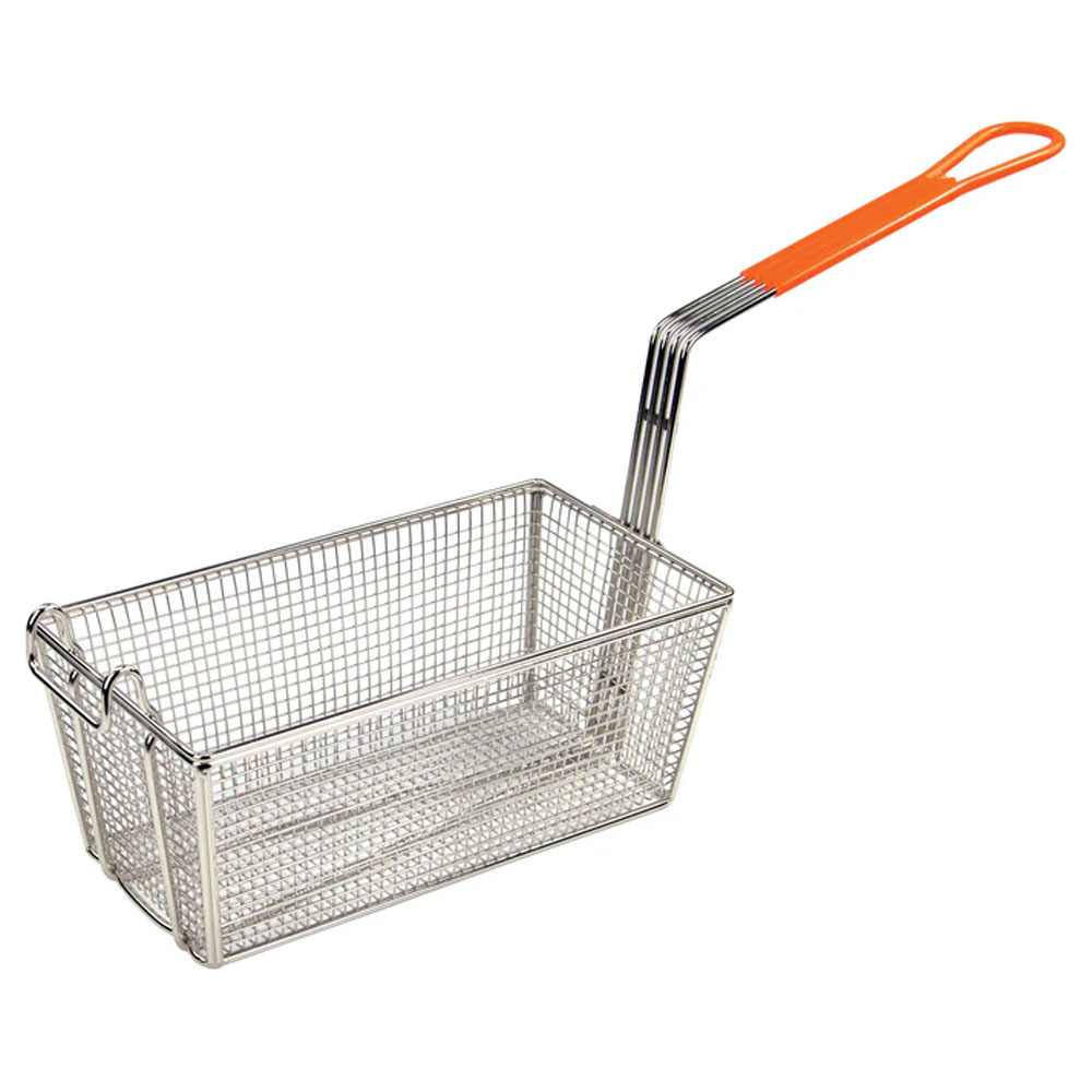Winco Fry Basket w/Non-Slip Sleeve, 12-1/8" L x 6-1/2" W x 5-3/8" High