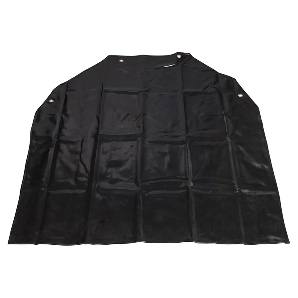 Winco Latex Bib Apron, Black, HEAVY-4.20 lbs