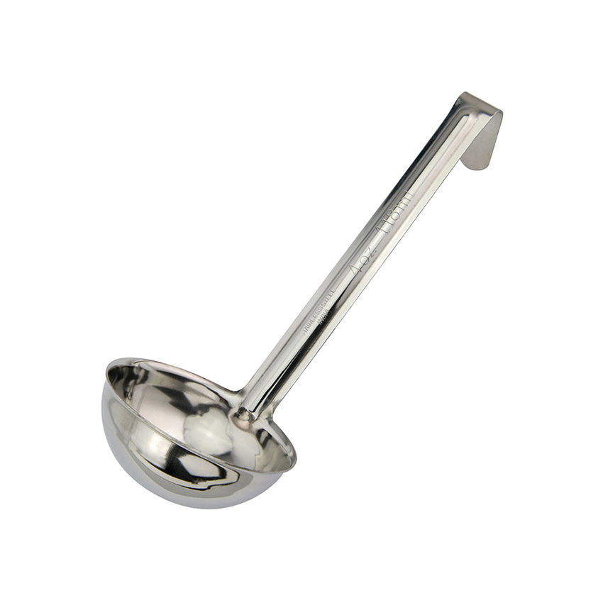 Winco LDI-40SH 1 Piece Stainless Steel Ladle with 6" Handle - 4 Ounce