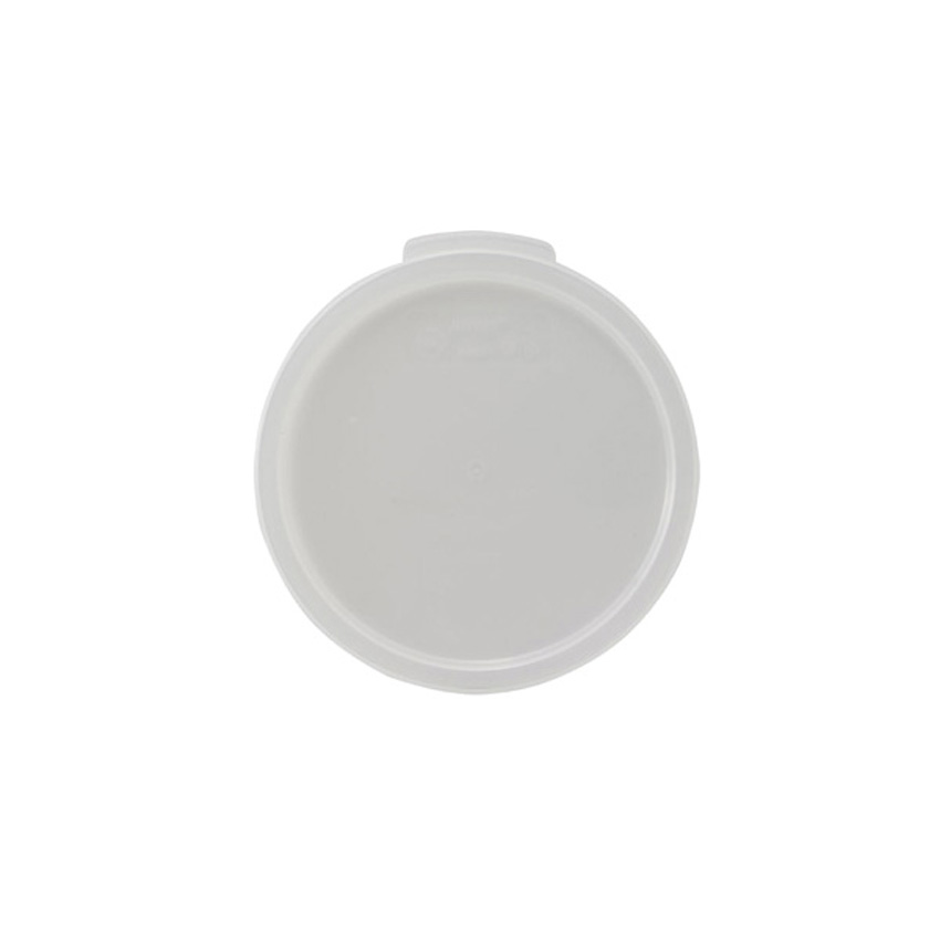 Winco Lid for 6 & 8 Quart Round White Polypropylene Food Storage Containers, PPRC-68C