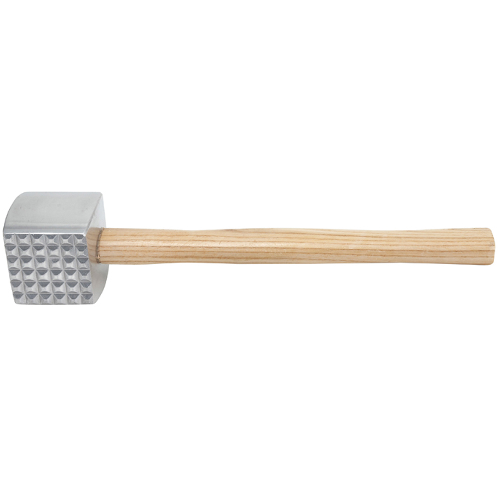 Winco Meat Tenderizer, Aluminum with Wood Handle