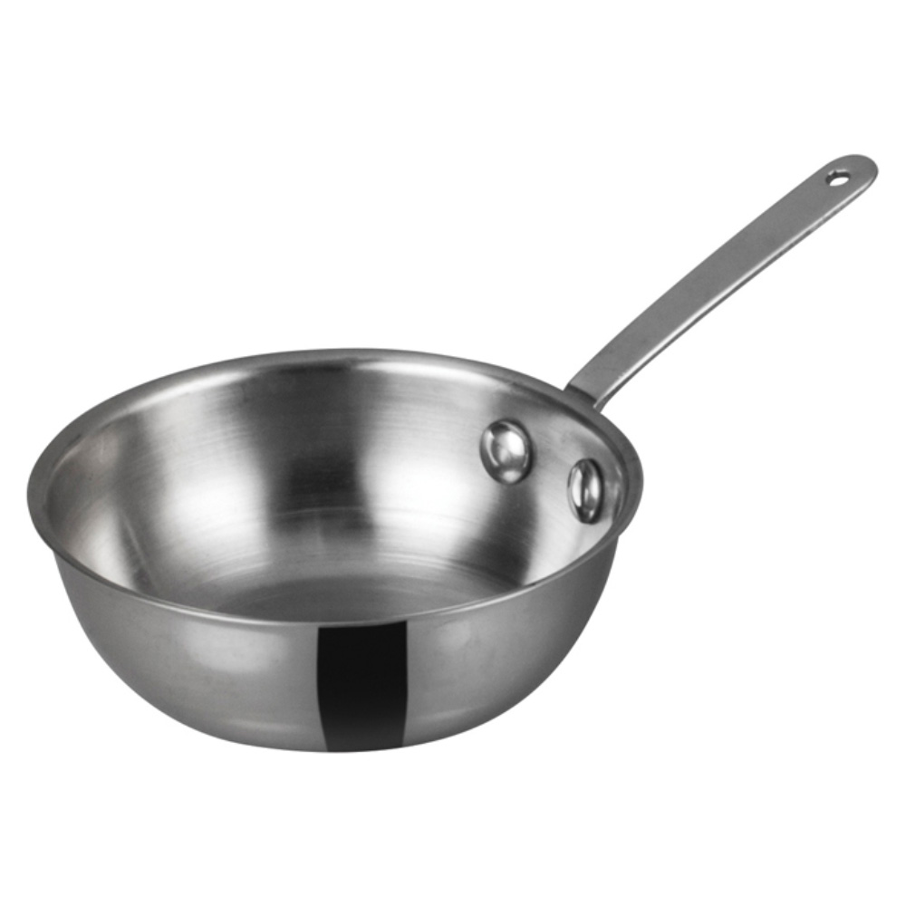 Winco Mini Stainless Steel Wok, 4" Diameter