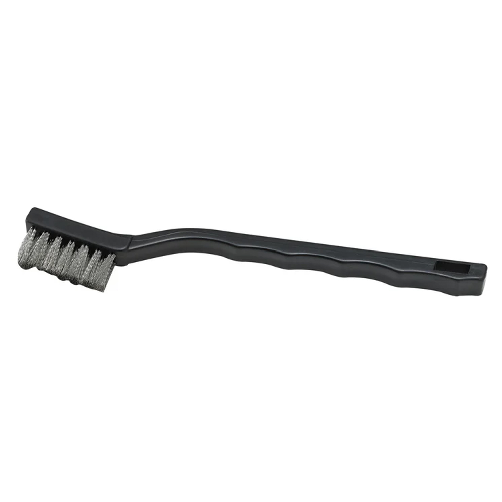 Winco Mini Utility Brush with Stainless Steel Bristles, 7"