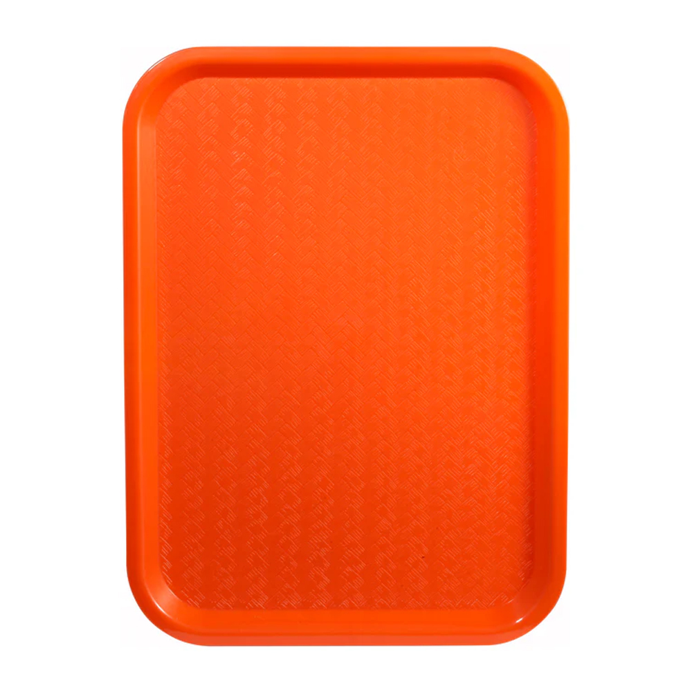 Winco Orange Cafeteria Tray, 14" x 18"