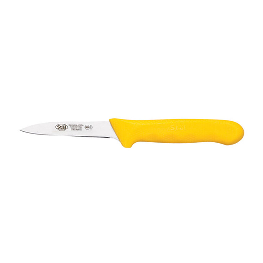 Winco Paring Knife, 3-1/4" Blade, Yellow Handle, 2-pc. Set