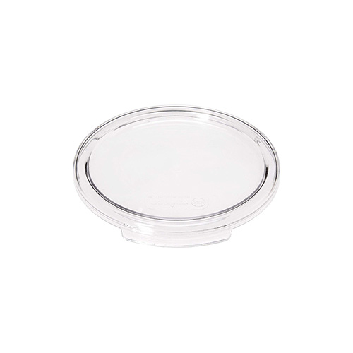 Winco PCRC-24C Clear Round Lid 7-9/16" x 7-7/8" x 7/16"H - Fits 2 Qt. and 4 Qt. Containers