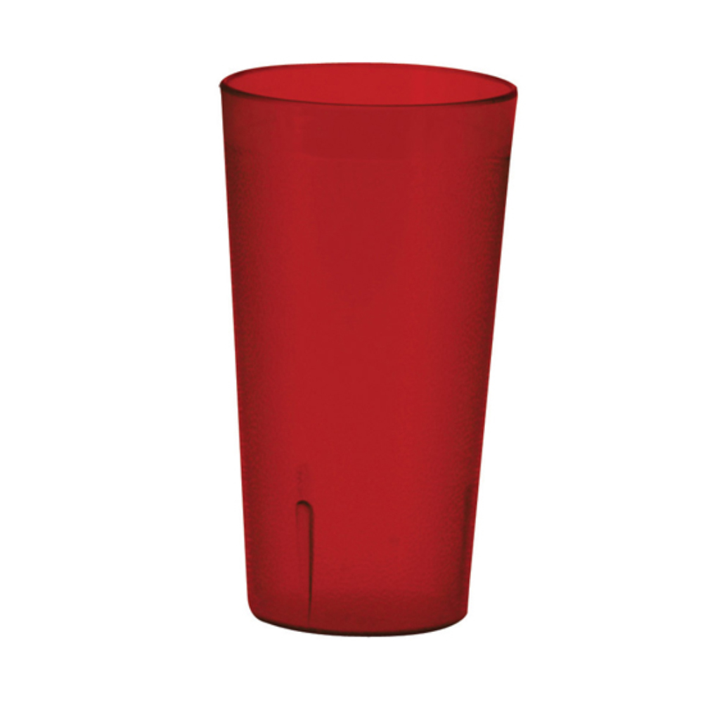 Winco Red Pebbled Tumbler, 5 oz.-  1 Dozen