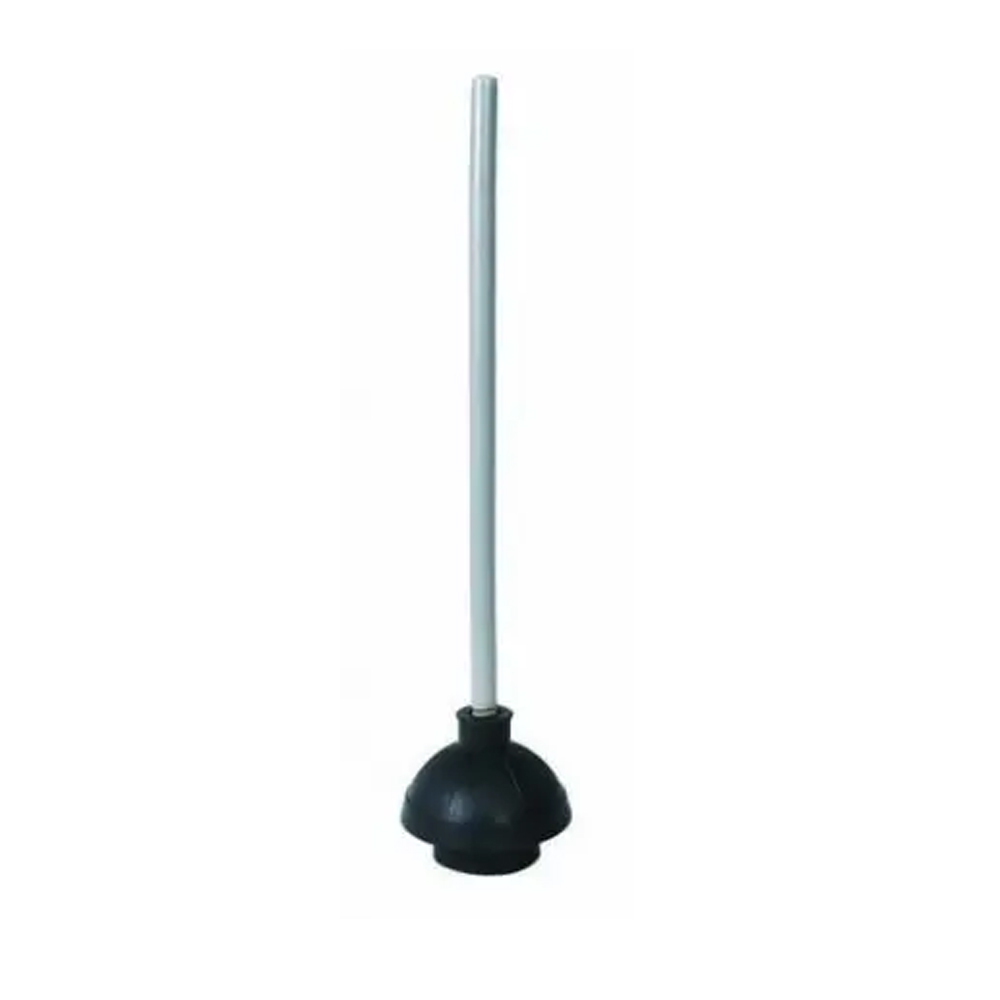 Winco Rubber Toilet Plunger with Wood Handle, 19"