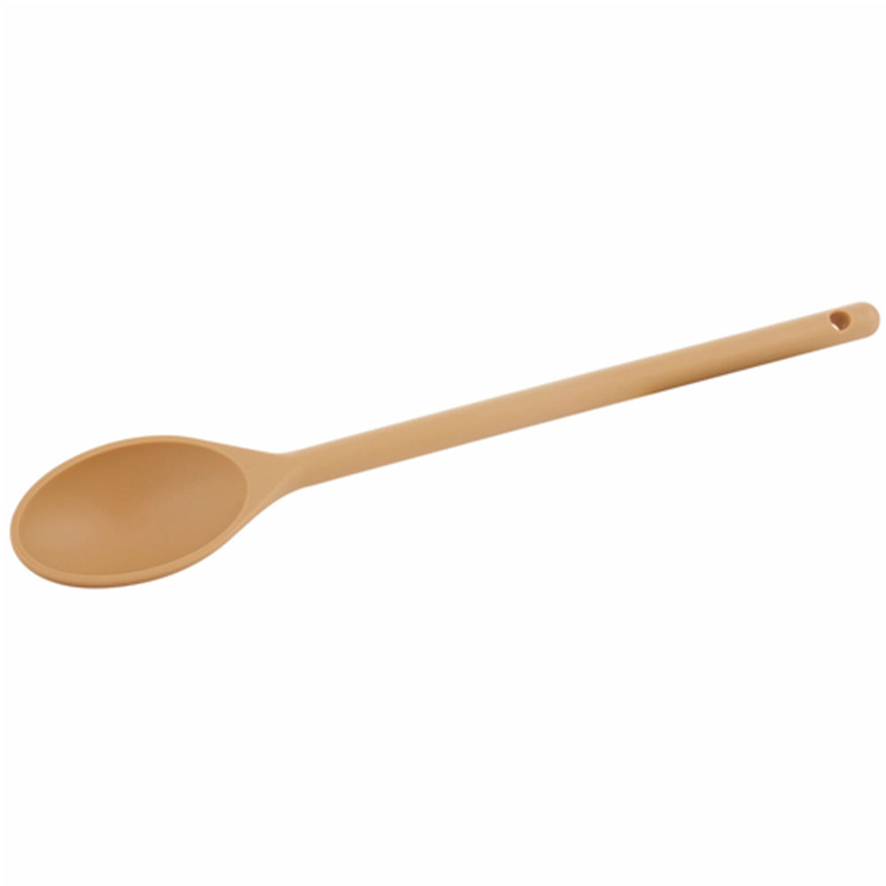 Winco Solid 15" Tan Serving Spoon 