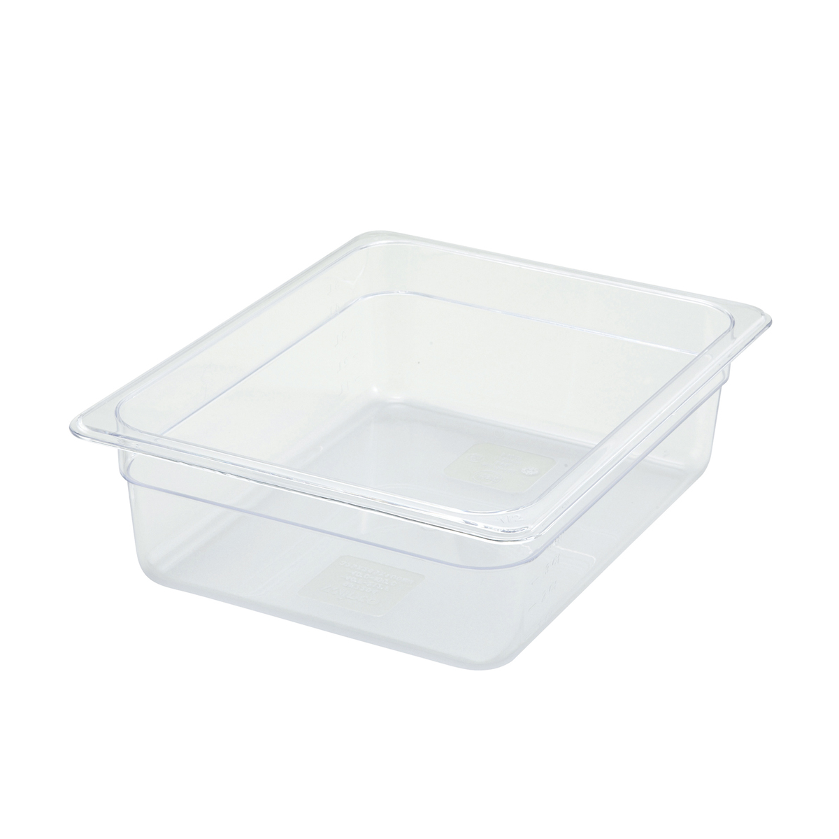 Winco SP7204 Poly-Ware Polycarbonate Half Size Food Pan 3-1/2" High