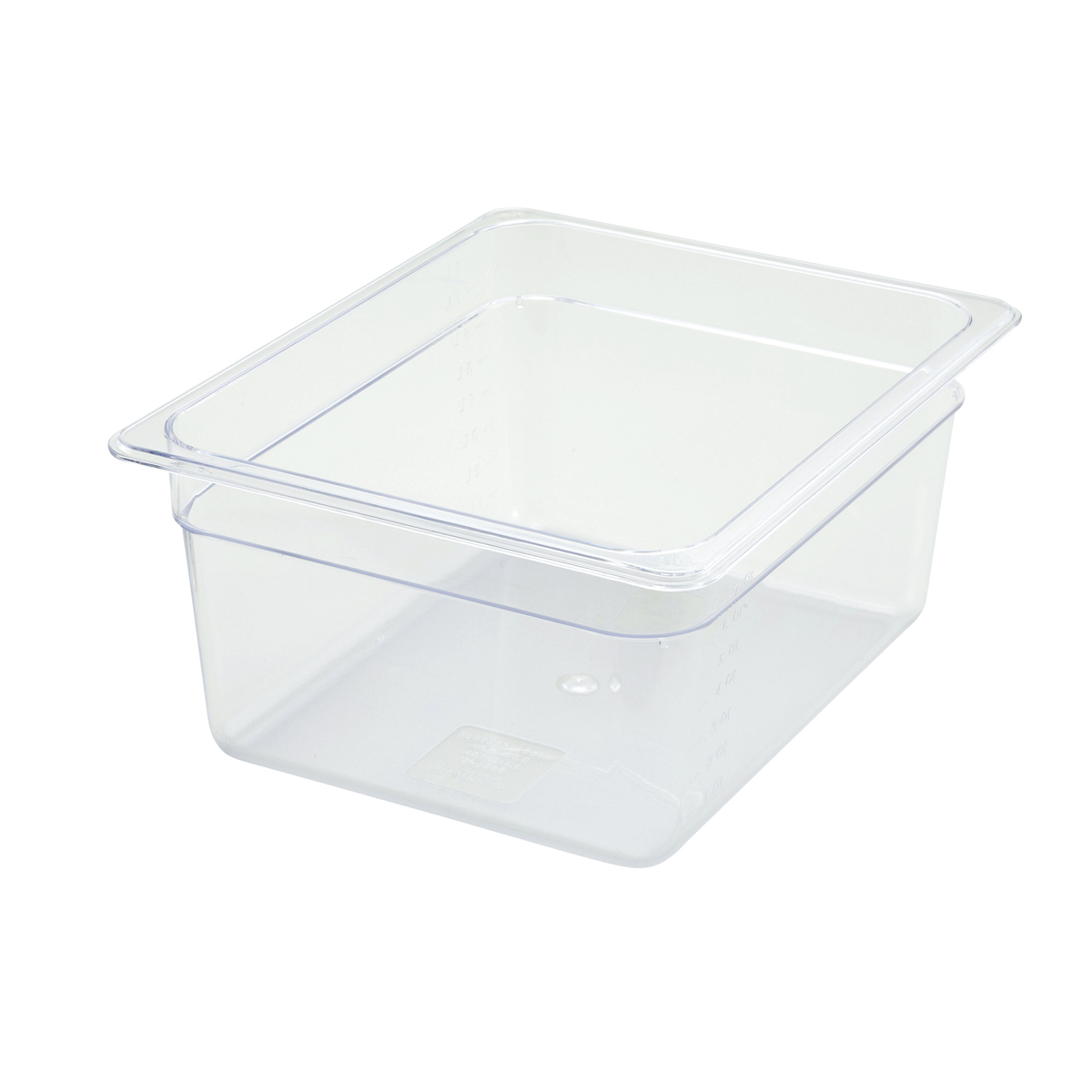 Winco SP7206 Poly-Ware Polycarbonate Half Size Food Pan 5-1/2" High