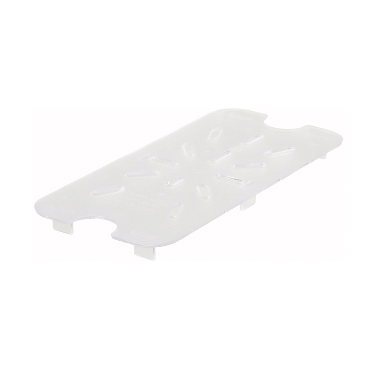 Winco SP79DS Poly Ware Polycarbonate 1/9 Size Food Pan Drain Tray