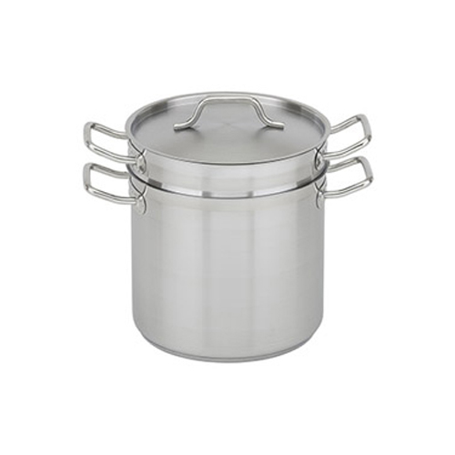 Winco Stainless Double Boiler With Cover, 20 Quart, Used Very Good Condition