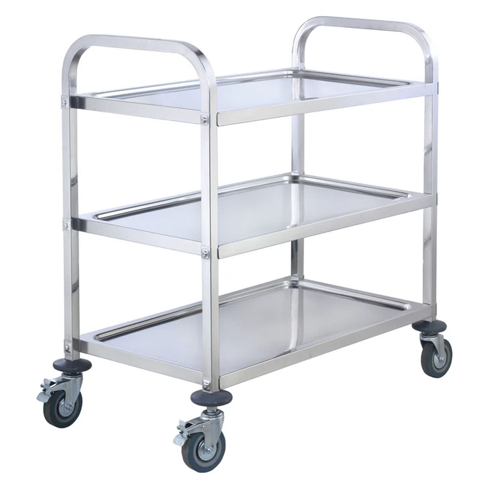 Winco Stainless Steel 3 Tier Trolley