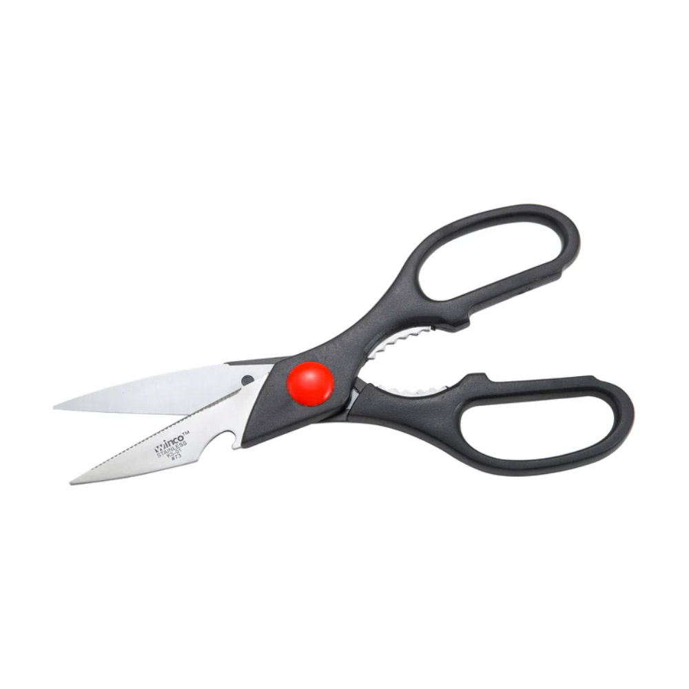 Winco Stainless Steel Kitchen Shears with Plastic Handle