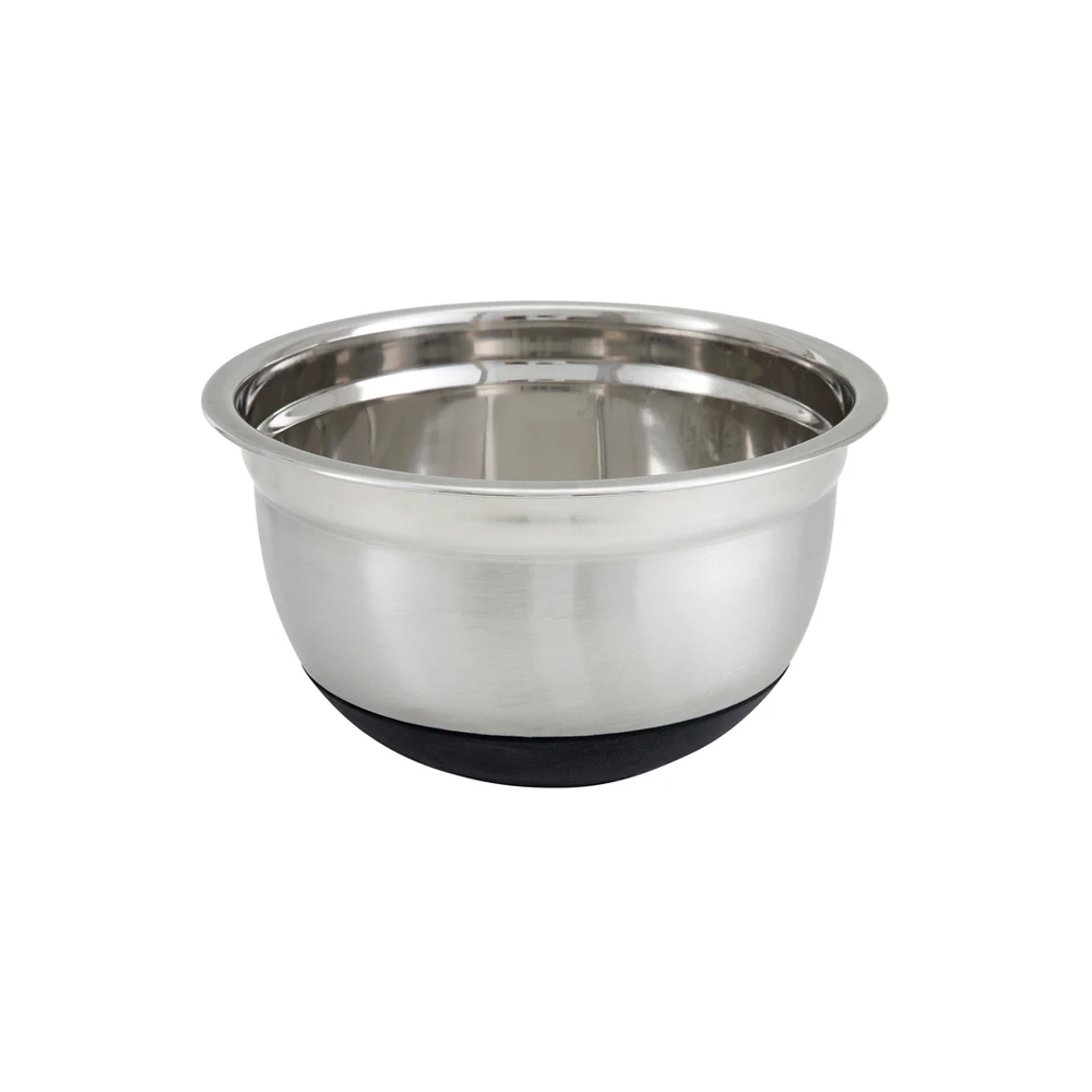 Winco Stainless Steel Mixing Bowl with Silicone Base, 1-1/2 Quart