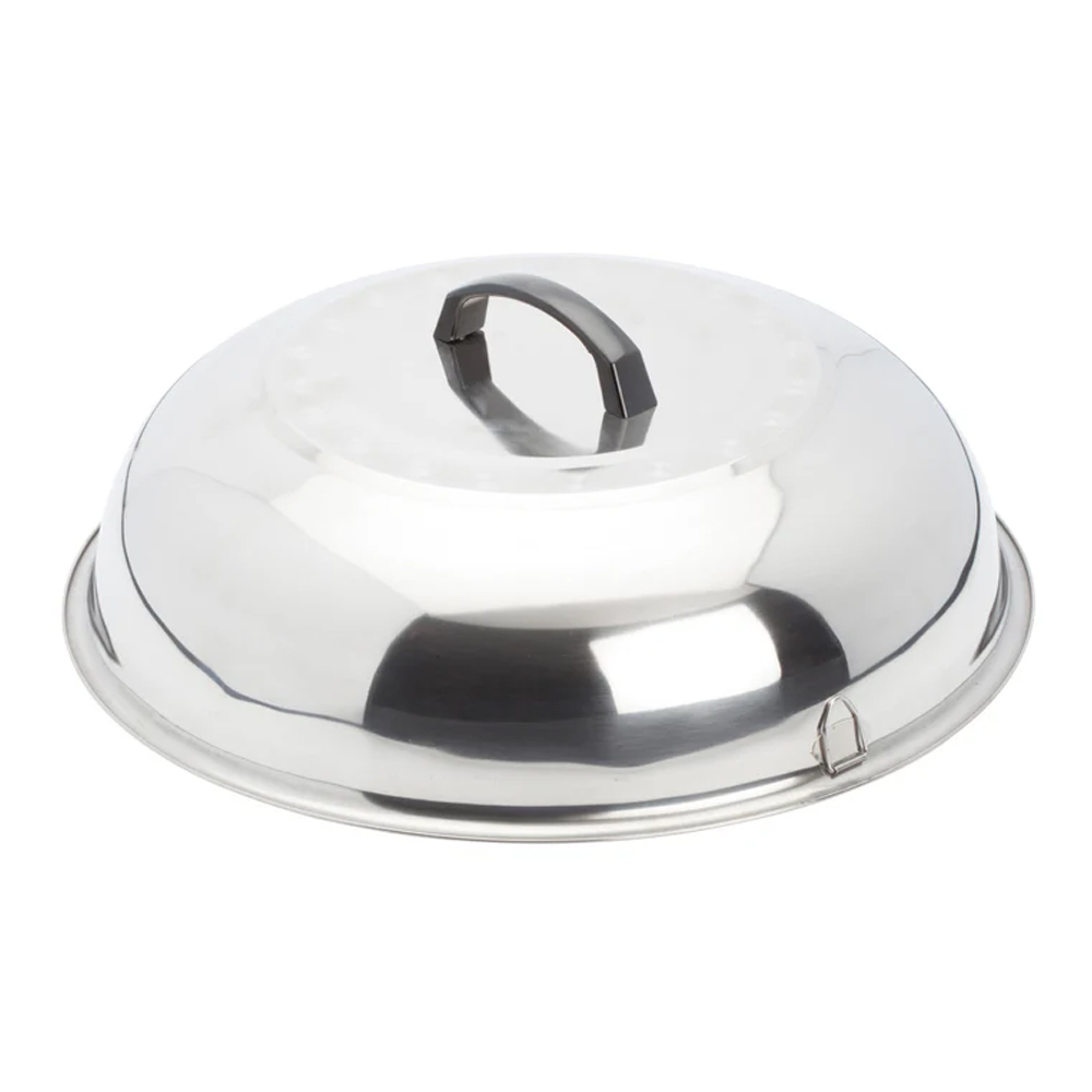 Winco Stainless Steel Wok Cover, 17-3/4" Diameter