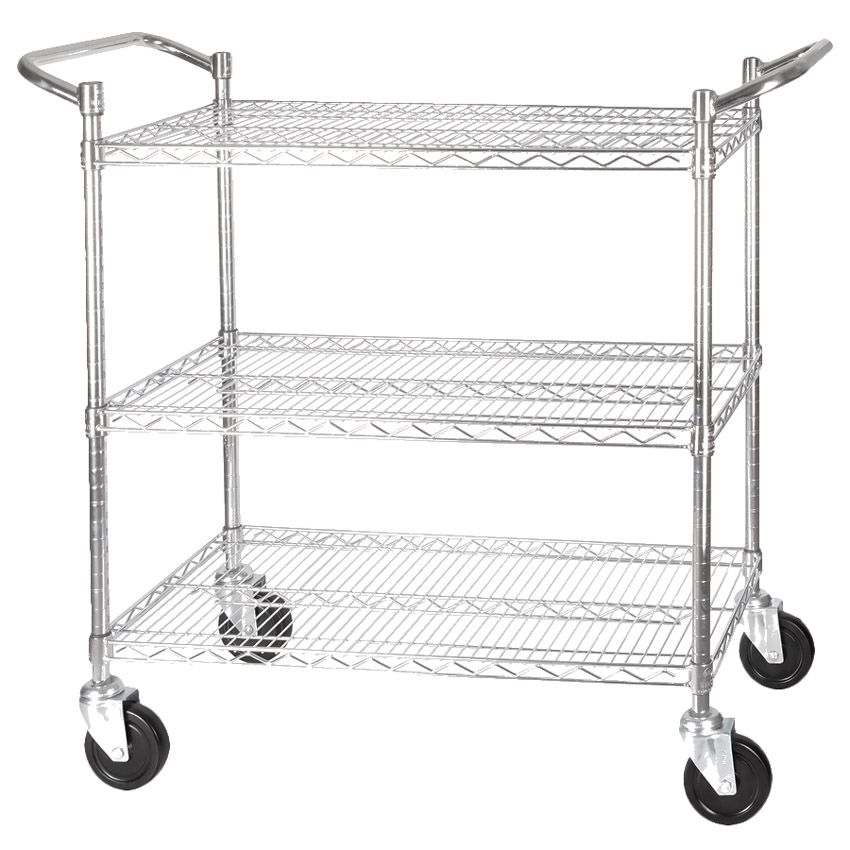 Winco VCCD-2448B 3-tier, 24" x 48" Transport Utility Cart