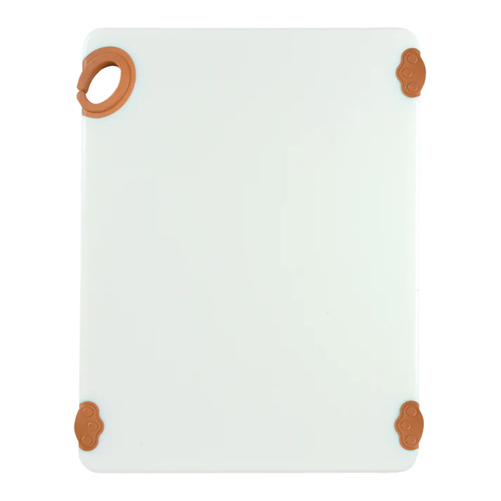 Winco White & Brown Cutting Board, 15" x 20"