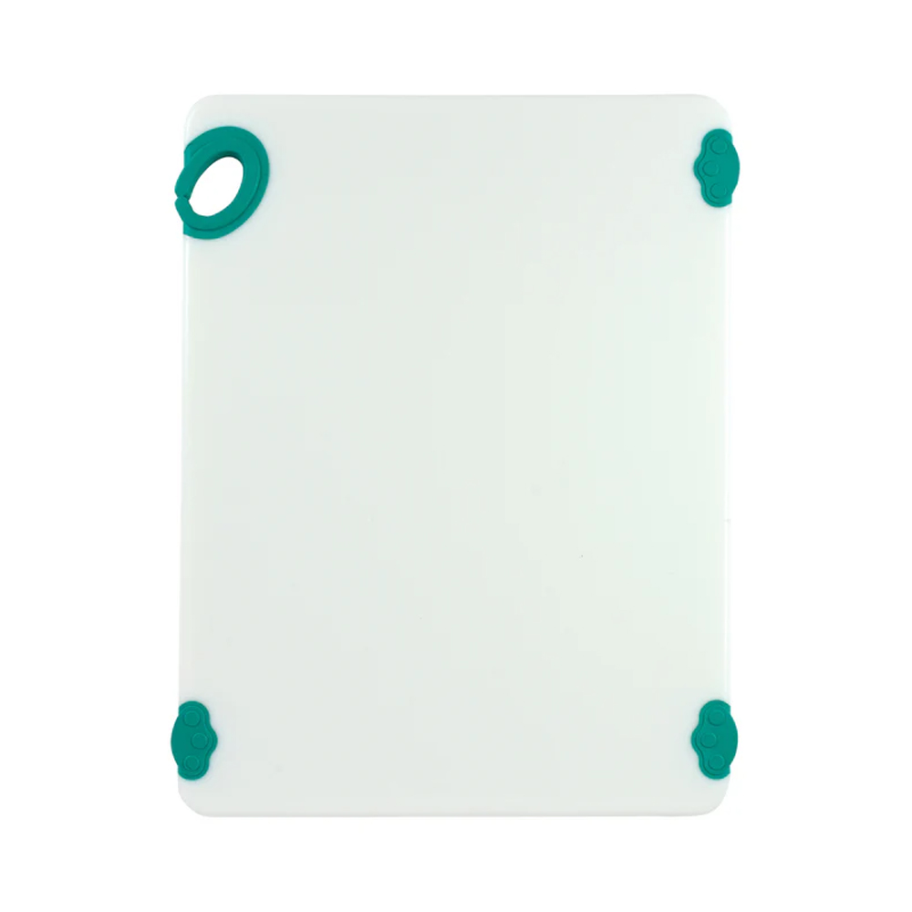 Winco White & Green Cutting Board, 15" x 20"