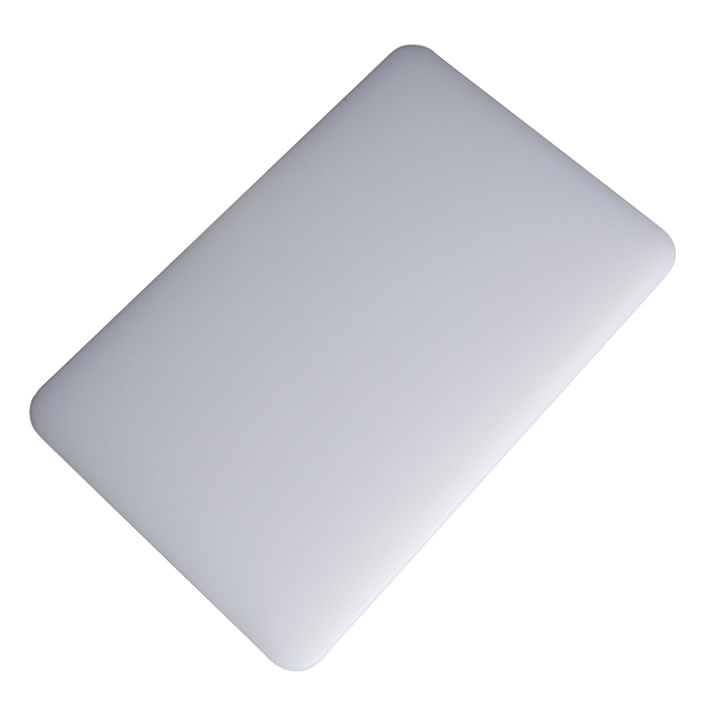 Winco White Polyethylene Cutting Board 1/2" Thick - 6" x 10"
