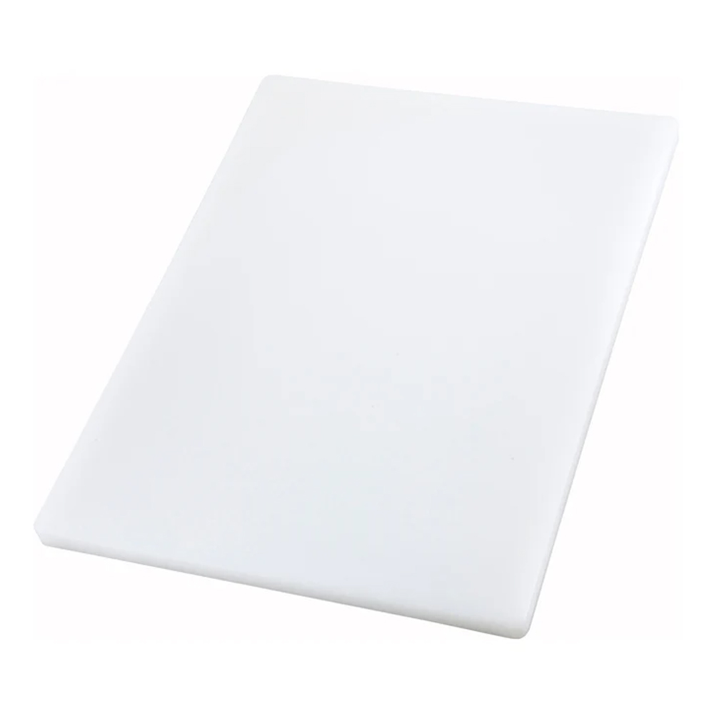 Winco White Rectangular Cutting Board, 15" x 20" x 1"