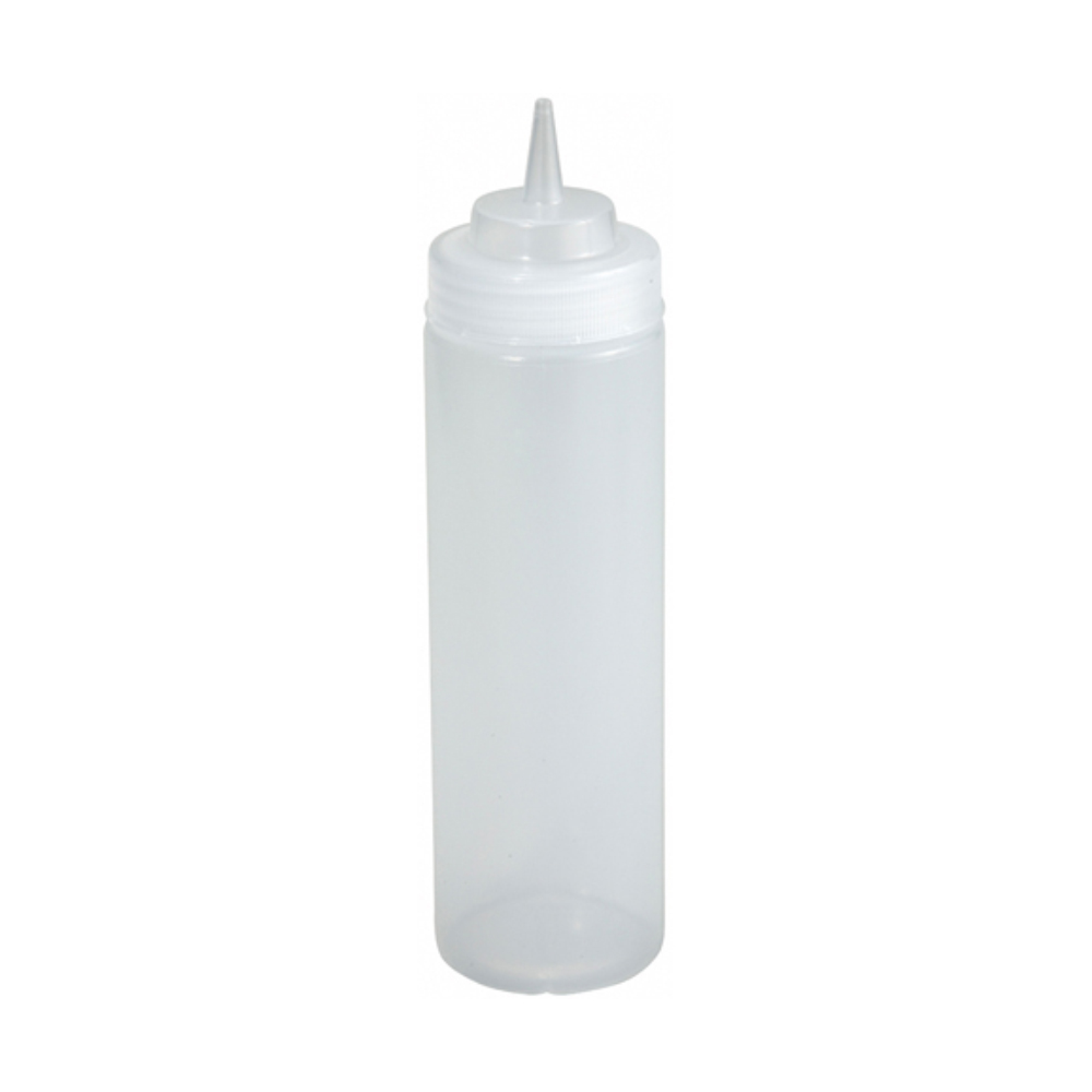 Winco Wide Mouth Clear Squeeze Bottle, 16 oz.