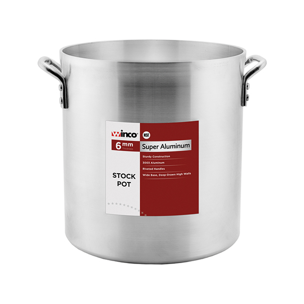 Winware by Winco Qt. Aluminum Stock Pot, 6mm