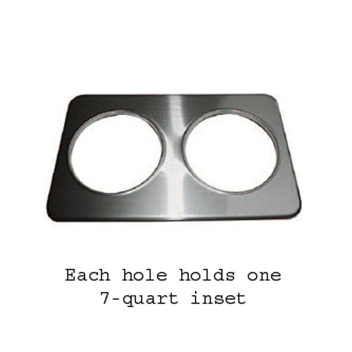 Winco ADP-808 Stainless Steel Adapter Plate With Two 8-3/8