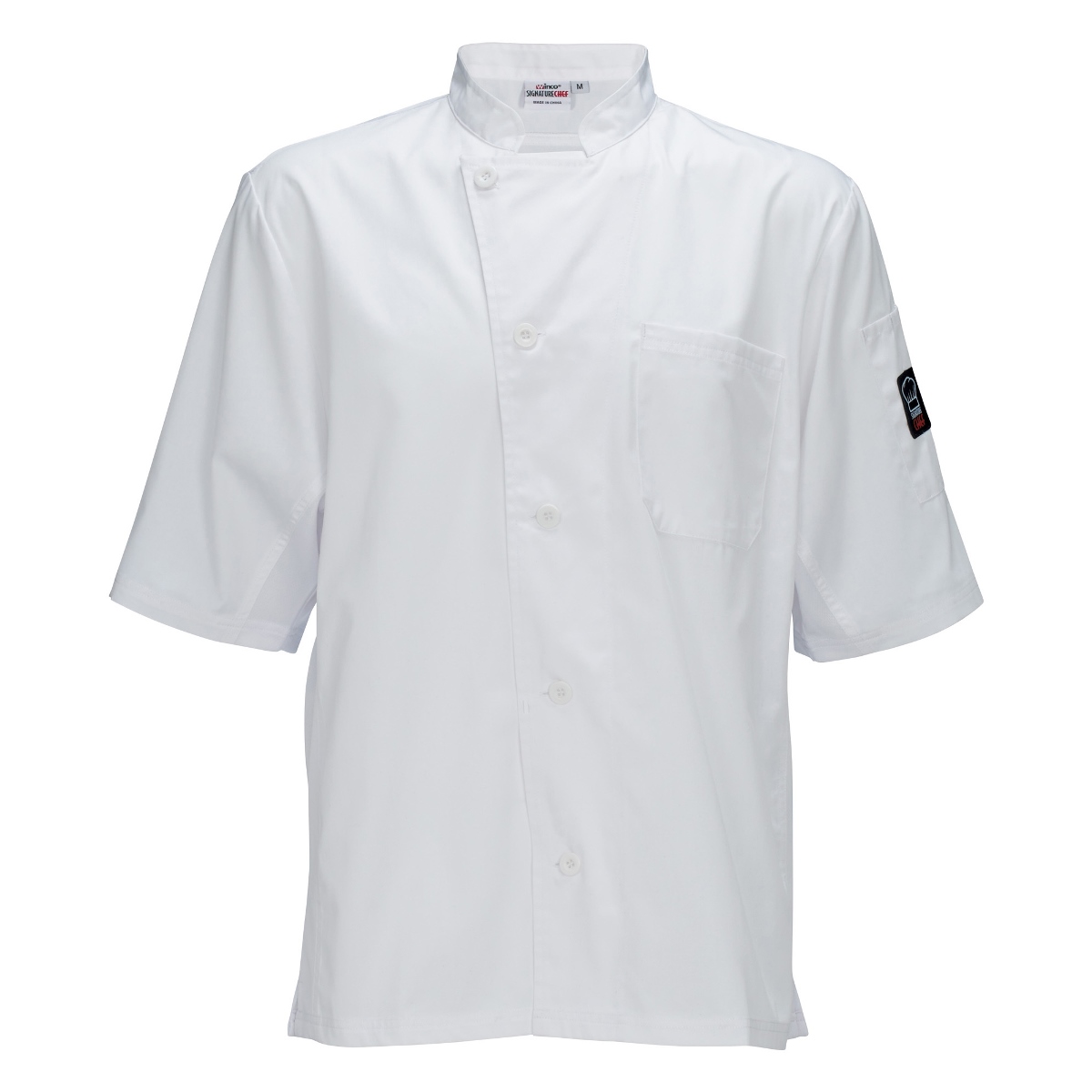 Winco UNF-9WM Broadway Ventilated Cook's Shirt