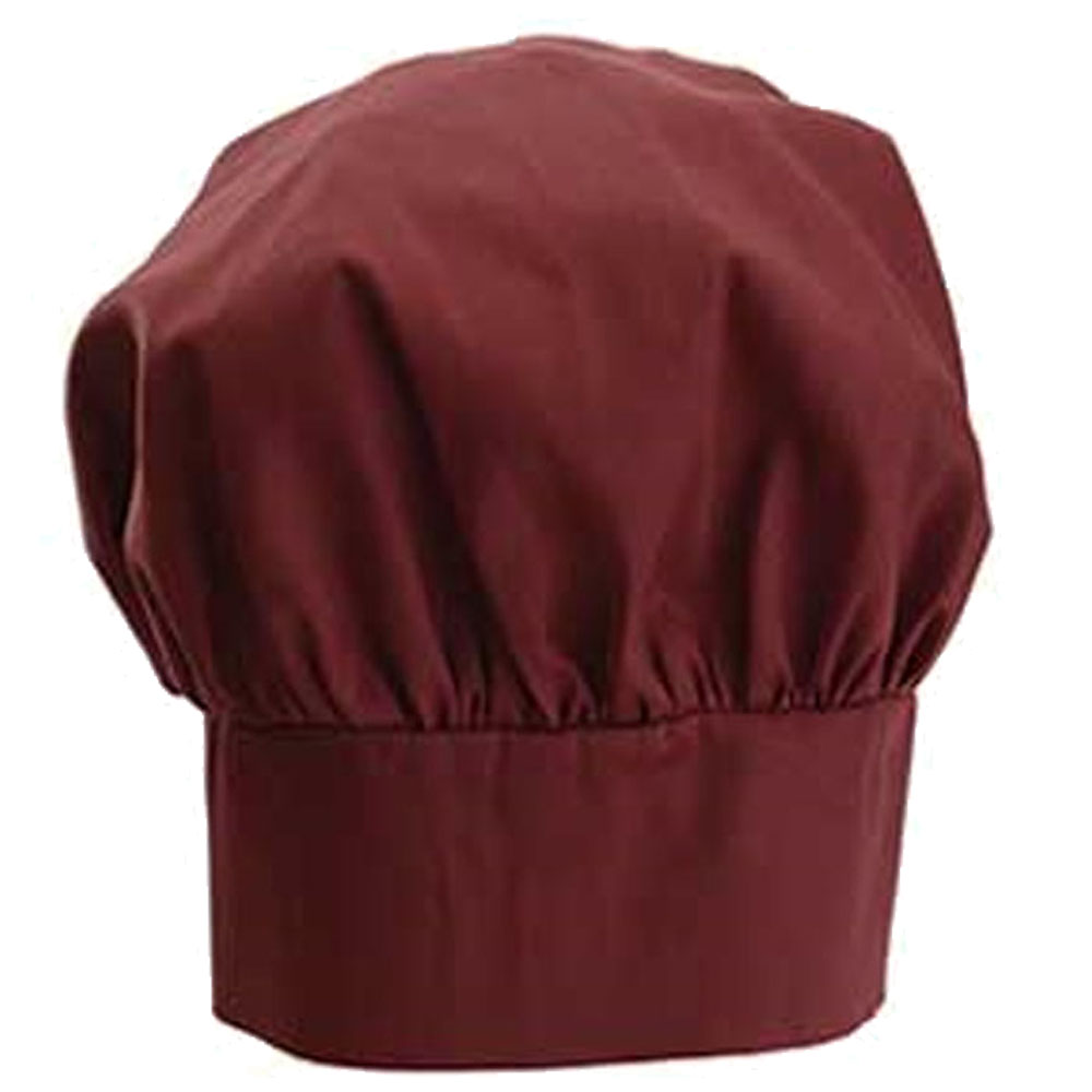 Winware by Winco CH-13 Chef Hat 13", Cotton/Poly Blend - Burgundy